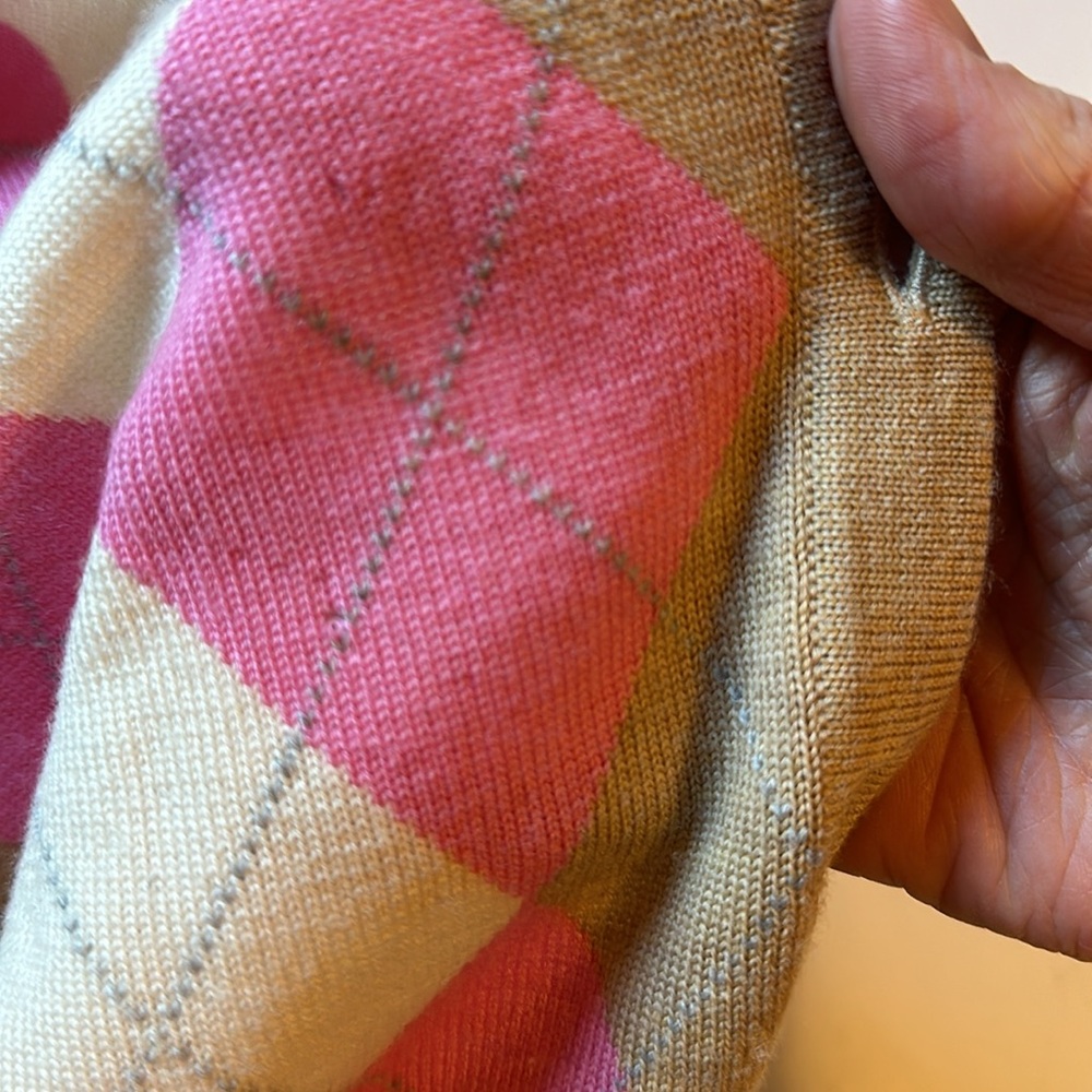 Lilly Pulitzer Cardigan Argyle Sweater - Picture 10 of 10